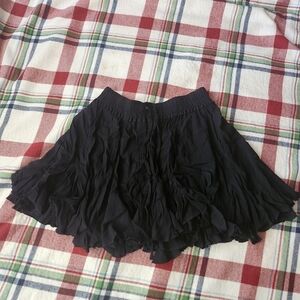 Black swing skirt